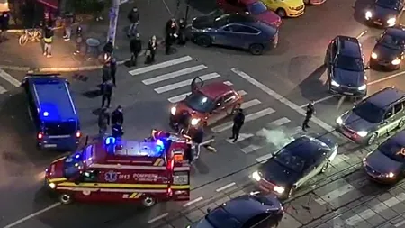 VIDEO| Copil de 11 ani lovit în plin de o mașină pe trecerea de pietoni, în București