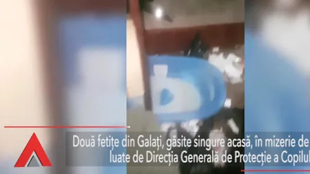 Doi copii găsiți singuri acasă, într-o MIZERIE cruntă, luați de urgență de Protecția Copilului