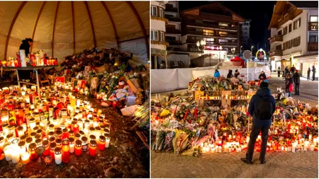 Coincidență tulburătoare. Altarul improvizat în memoria victimelor incendiului din Crans Montana a fost cuprins de flăcări