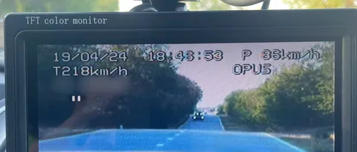 Șofer aflat aproape de comă ALCOOLICĂ, surprins de polițiștii din Dolj când conducea în afara localității cu 218 km/h