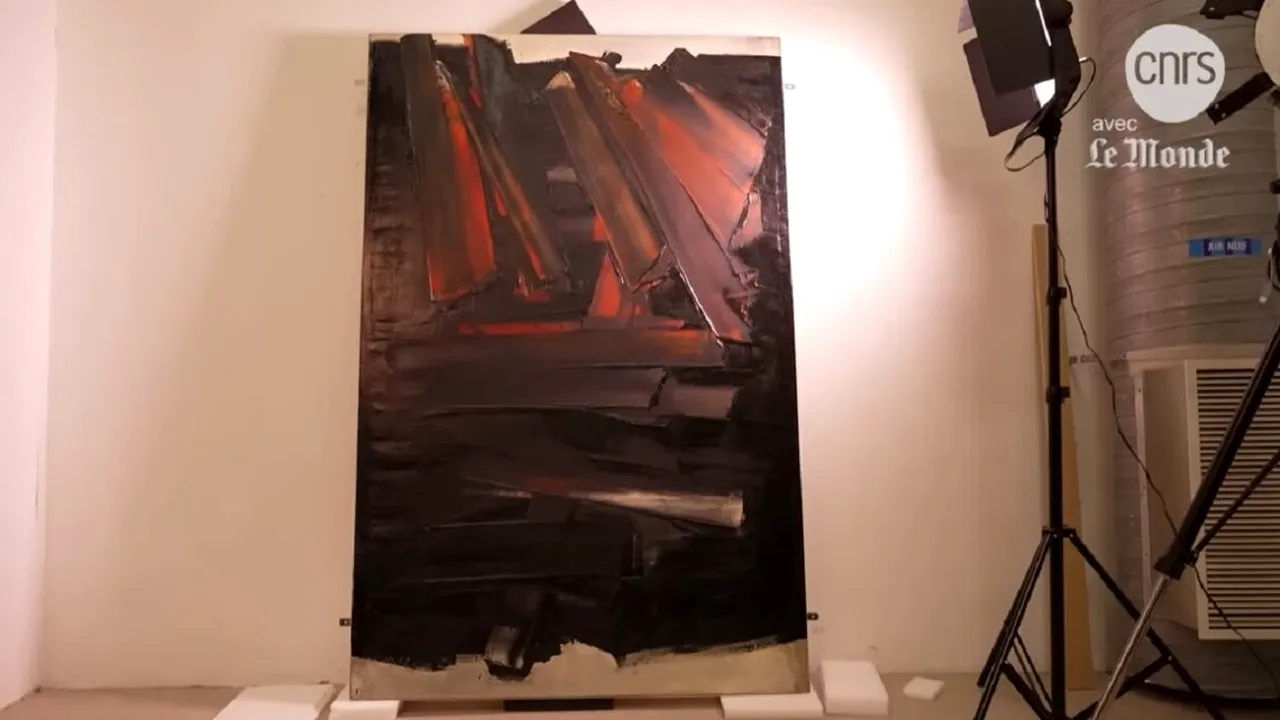 Vopseaua de pe mai multe tablouri de Soulages devine lichidă, iar cercetătorii investighează fenomenul