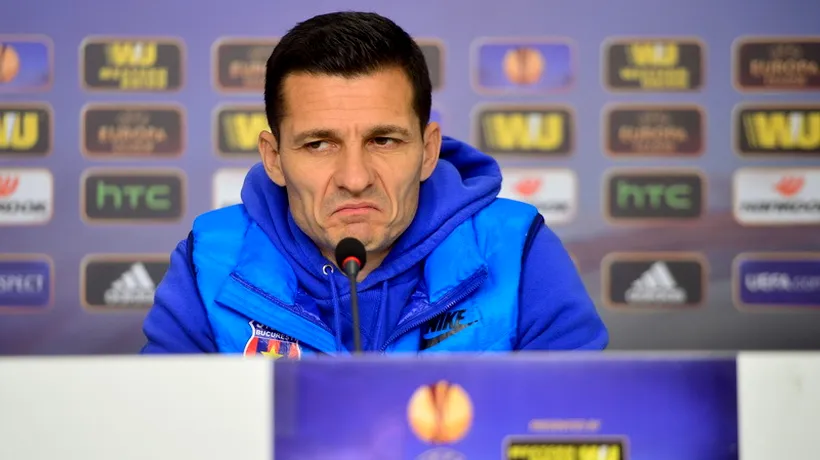 Reacția lui Gâlcă după ce Steaua a pierdut meciul cu Dinamo Kiev: „Calificarea nu s-a pierdut aici, ci în tur