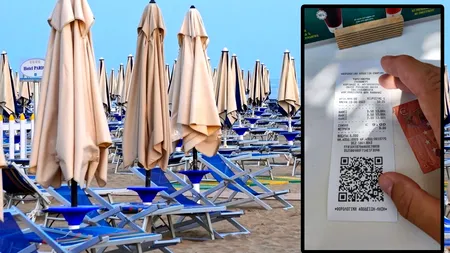 Câți euro a plătit un turist român pentru un șezlong, pe o plajă din Thasos. A crezut că nu vede bine!