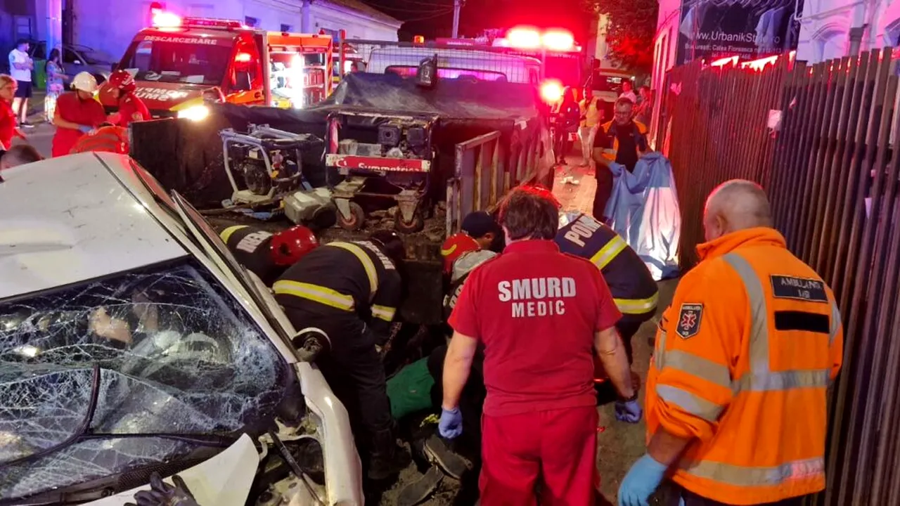 Clipe grele pentru muncitorii răniți în accidentul produs de șoferița băută. Unul dintre ei a rămas fără splină