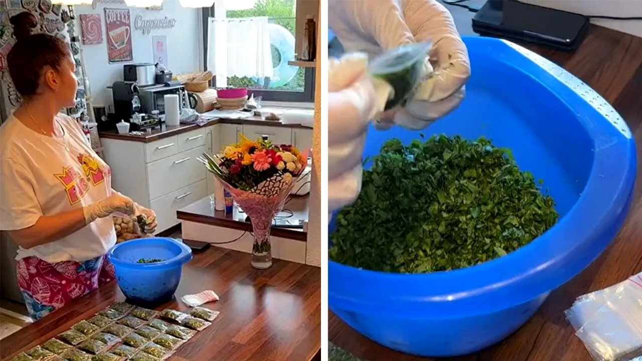 Românca din imagine vinde LEUȘTEAN în Germania. De necrezut câți euro cere Roxana petru un pliculeț