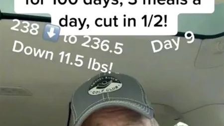 Acest bărbat și-a propus să MĂNÂNCE doar de la McDonald's timp de 100 de zile. Ireal câte kilograme are acum, după 9 zile de 