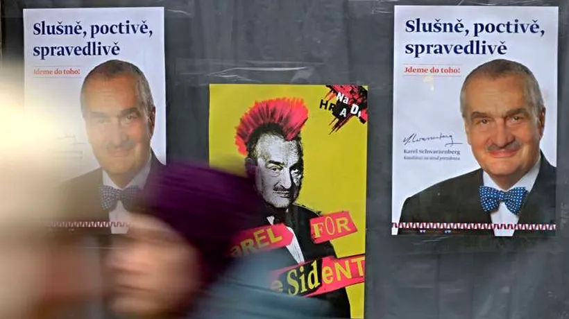 Alegeri în Cehia. Karel Schwarzenberg, prințul punk de la Ministerul de Externe, a fost întrecut de fostul premier - rezultate parțiale