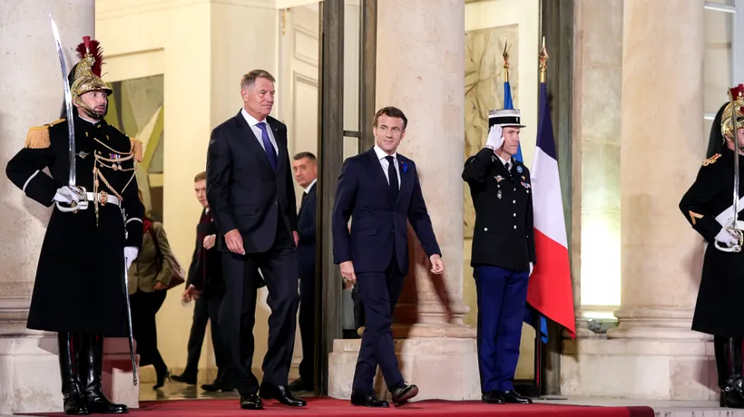 Klaus Iohannis, întâlnire cu președintele Franței, Emmanuel Macron, la Palatul Elysee / Aderarea României la Schengen, pe agenda discuțiilor