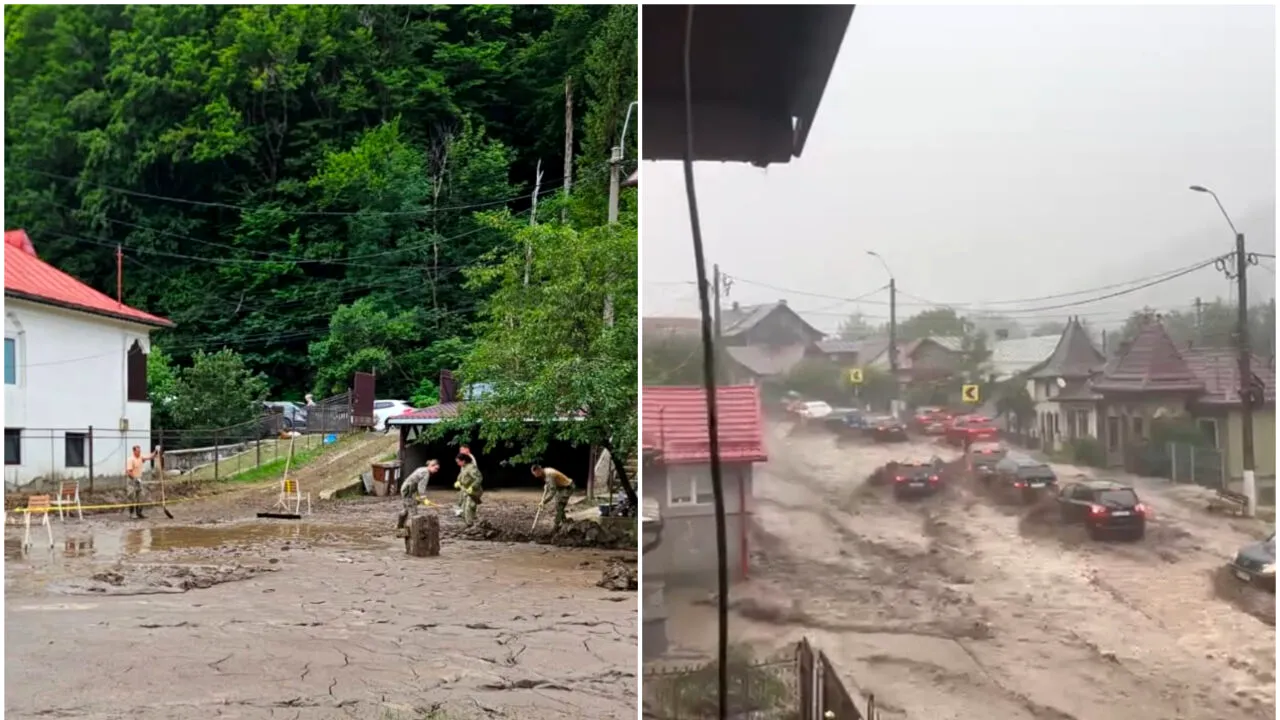 Cod roşu de inundaţii în judeţele Dâmboviţa şi Prahova. Zonele aflate sub avertizarea codului portocaliu de viituri