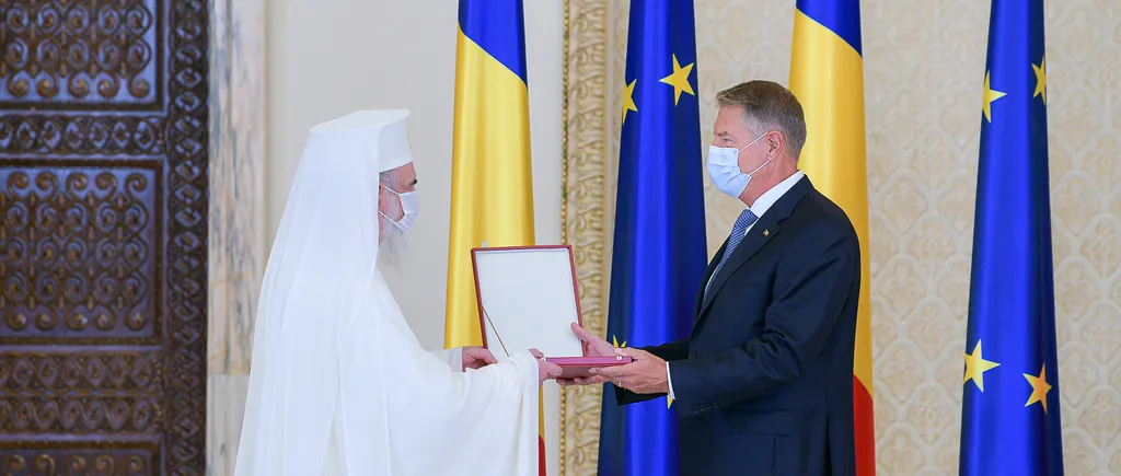Patriarhul Daniel, decorat de preşedintele Iohannis cu Ordinul Naţional Steaua României: „Cultele în România sunt parteneri sociali ai statului”