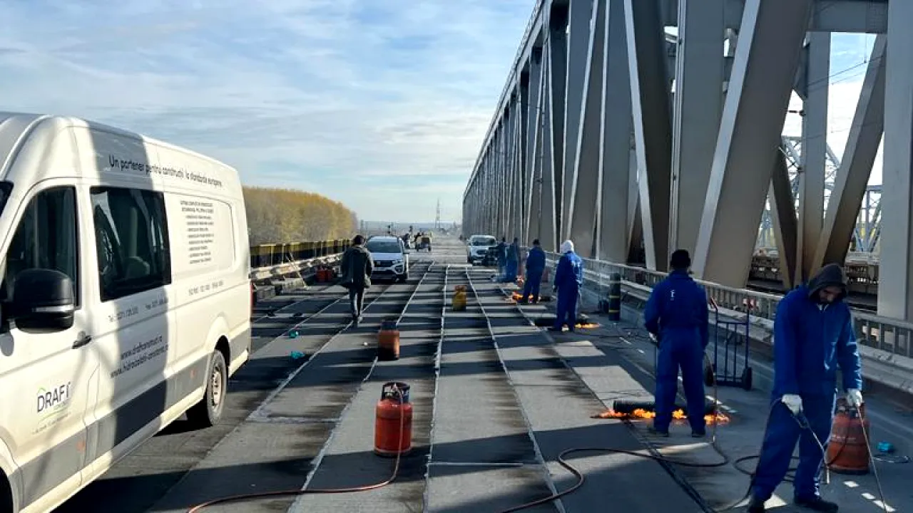 Atenție șoferi! RESTRICȚII de circulație pe Autostrada A2 din cauza unor lucrări la Podul de la Cernavodă