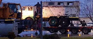 FOTO | Camionul morții de la Cariera Jilț Sud a fost ridicat de la locul tragediei și dus la RAR pentru expertiză
