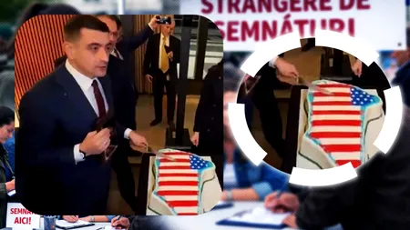 Petiție pentru ca George Simion să fie acuzat de trădare națională, după ce a tăiat tortul în forma Groenlandei cu steagul SUA