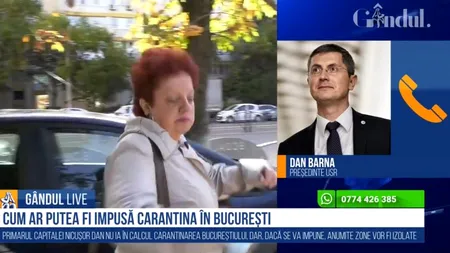 Dan Barna, la Gândul Live: Cifrele nu se îmbunătățesc. E clar că vor urma măsuri mai ferme / Nu putem închide totul