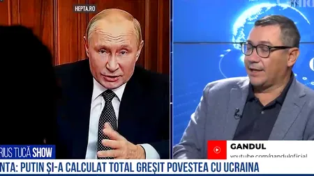 VIDEO Ponta, despre anexarea celor patru teritorii ucrainene de către Rusia: „Putin și-a calculat greșit povestea cu Ucraina și va ieși foarte prost din acest război”