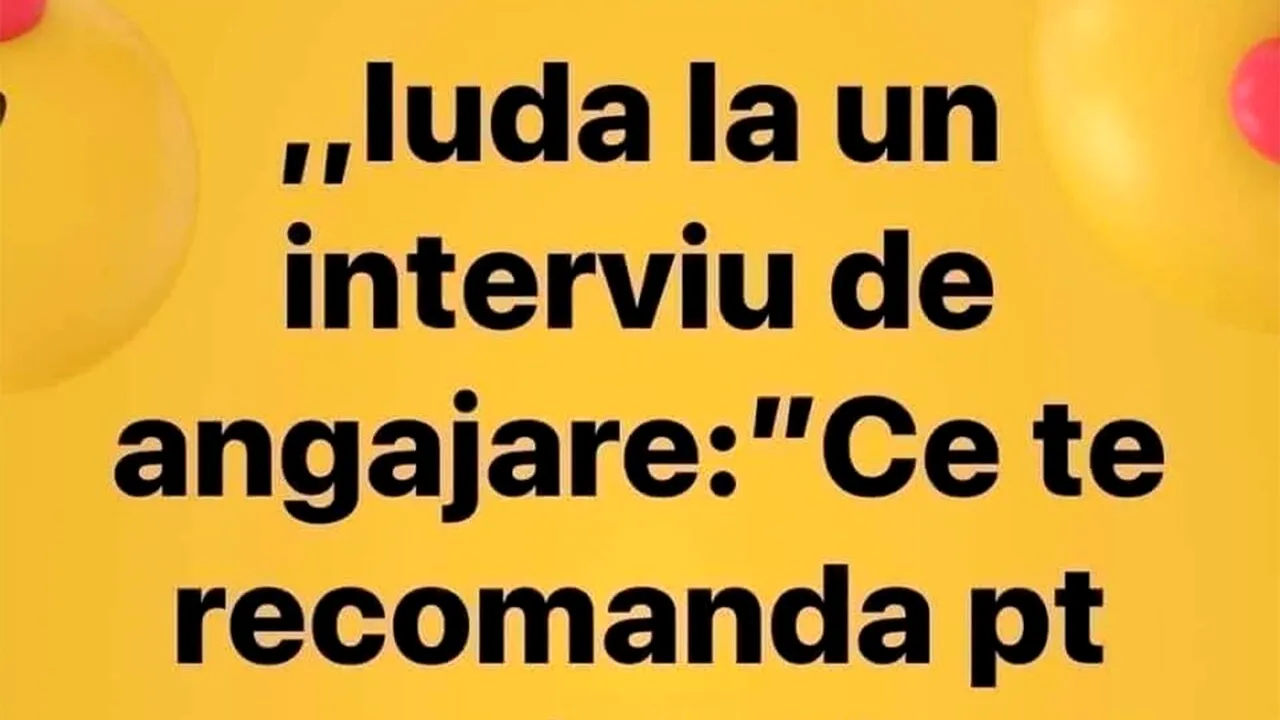 Bancul de vineri | Interviul de angajare al lui Iuda