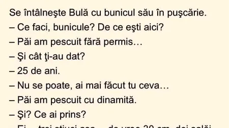 BANC | Se întâlnește Bulă cu bunicul său în pușcărie