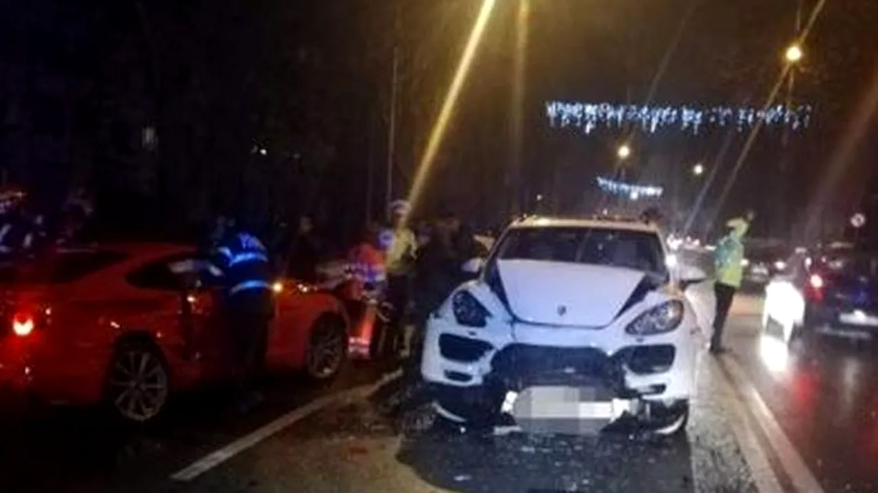 Fiica unui milionar român, implicată într-un accident rutier. Bolidul tinerei s-a făcut zob - FOTO