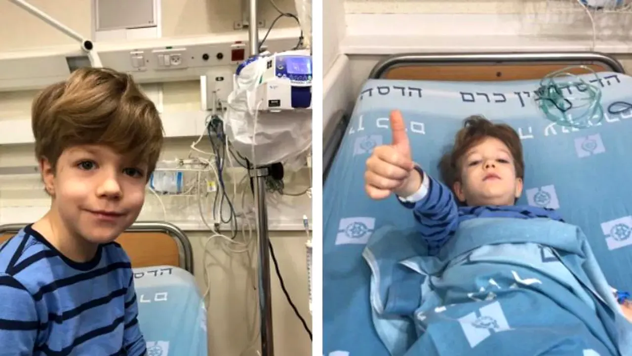 Vlăduț, băiețelul bolnav de cancer, visează să petreacă acasă Crăciunul. Tumoarea de mărimea unui mingi de tenis i-a fost scoasă, dar boala galopantă a recidivat