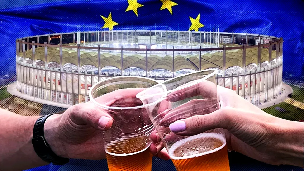 Liber la bere cu alcool pe stadioanele din România. Parlamentul tocmai a modificat legea care interzicea consumul de băuturi alocoolice la meciuri
