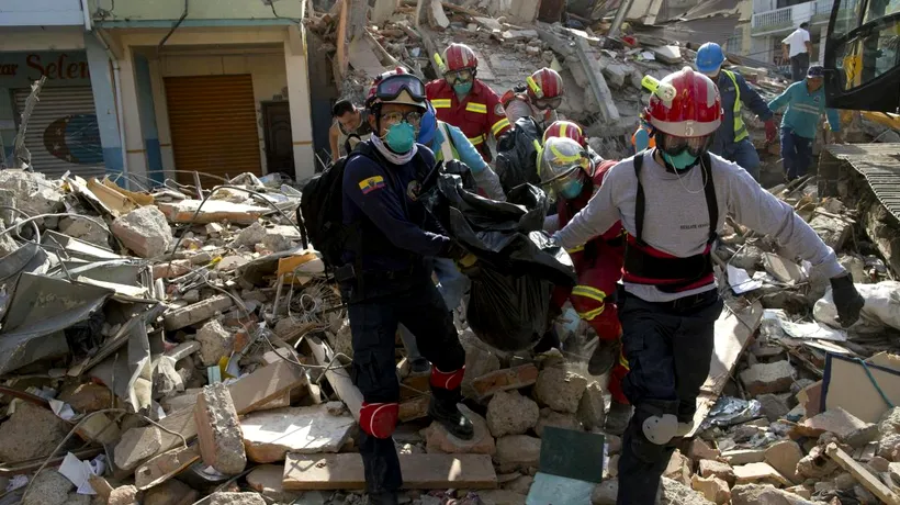 Bilanțul cutremurului din Ecuador a ajuns la 413 morți