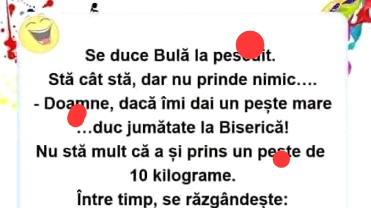 BANC | Bulă se duce la pescuit