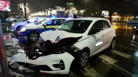 Un nou accident în zona fântânilor de la Piața Unirii. Ce au descoperit polițiștii