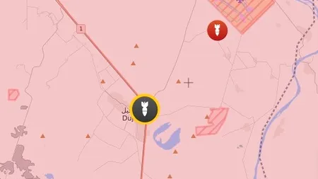 O rachetă a căzut în apropierea unei baze militare americane din Irak - VIDEO 