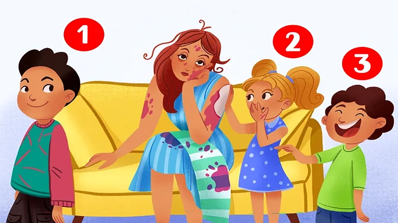 Test de perspicacitate | Care dintre acești 3 copii a SPART borcanul cu dulceață?