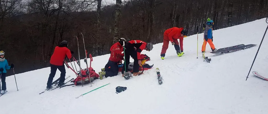 O persoană a alunecat pe o porțiune de 200 de metri pe un versant din Munții Bucegi. Victima a suferit numeroase fracturi și contuzii