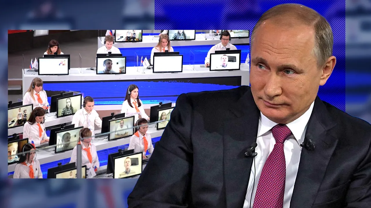 A.I.-ul lui Vladimir Putin: Kremlinul filtrează întrebările rușilor pentru Putin cu ajutorul inteligenței artificiale