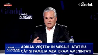 Adrian Veștea acuză că este în continuare sub atacul unei „armate digitale” și din acest motiv s-a retras din viața publică după ce Guvernul a picat la vot: „Familia mea a fost tensionată, instituțiile vor trebui să ia măsuri. / Sunt zeci de mii de mesaje de amenințare