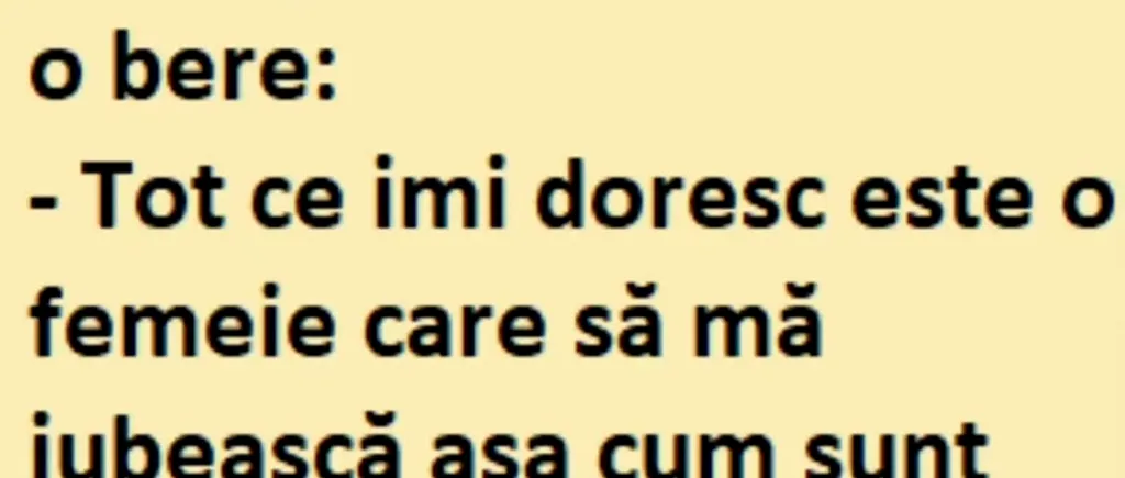 Bancul de marți | Doi tipi stau de vorbă la o bere