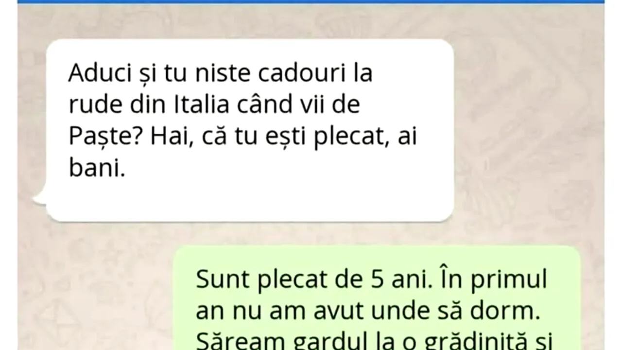 Bancul de sâmbătă | Ce cadouri de Paște fac românii plecați la muncă în Italia
