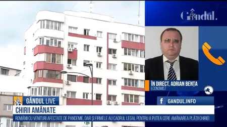 GÂNDUL LIVE. Adrian Bența: „Economia nu suporta majorarea pensiilor nici înainte de criză”/  „Nu ar trebui să existe o astfel de lege, pentru că transformi ANAF-ul într-o agenție de recuperare pentru proprietari”
