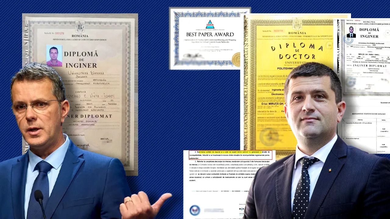 Miruță contraatacă în scandalul diplomelor. Moșteanu abia a scos o diplomă, Miruță pune la bătaie 5