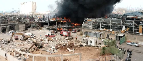 Nou incendiu în portul Beirut, la o lună după explozia care a distrus o parte din capitala libaneză | VIDEO