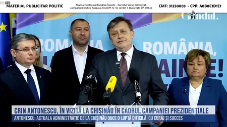 Crin Antonescu laudă eforturile pro-europene ale Republicii Moldova: Puteți fi un EXEMPLU pentru noi, la București