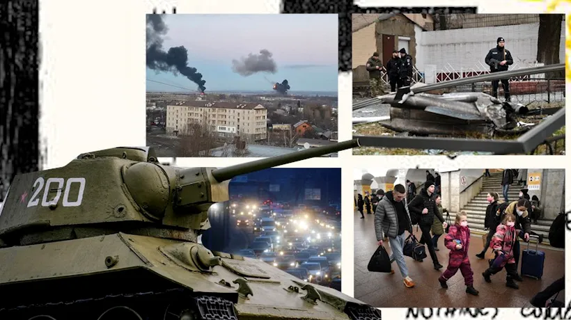 A început războiul. Vladimir Putin a ordonat o operațiune militară în Ucraina. Mai multe orașe au fost atacate. NATO și-a activat planurile de apărare