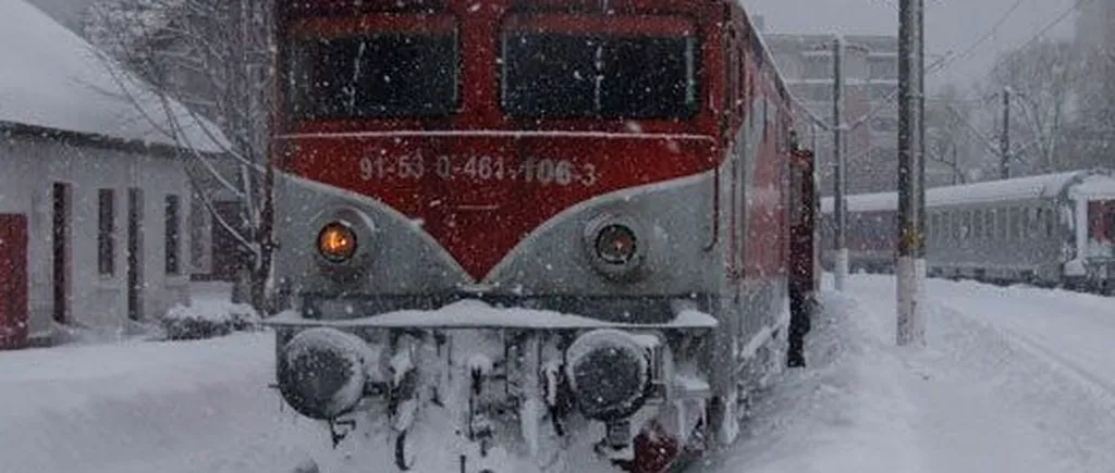 100 de trenuri sunt anulate din cauza ninsorilor și a viscolului