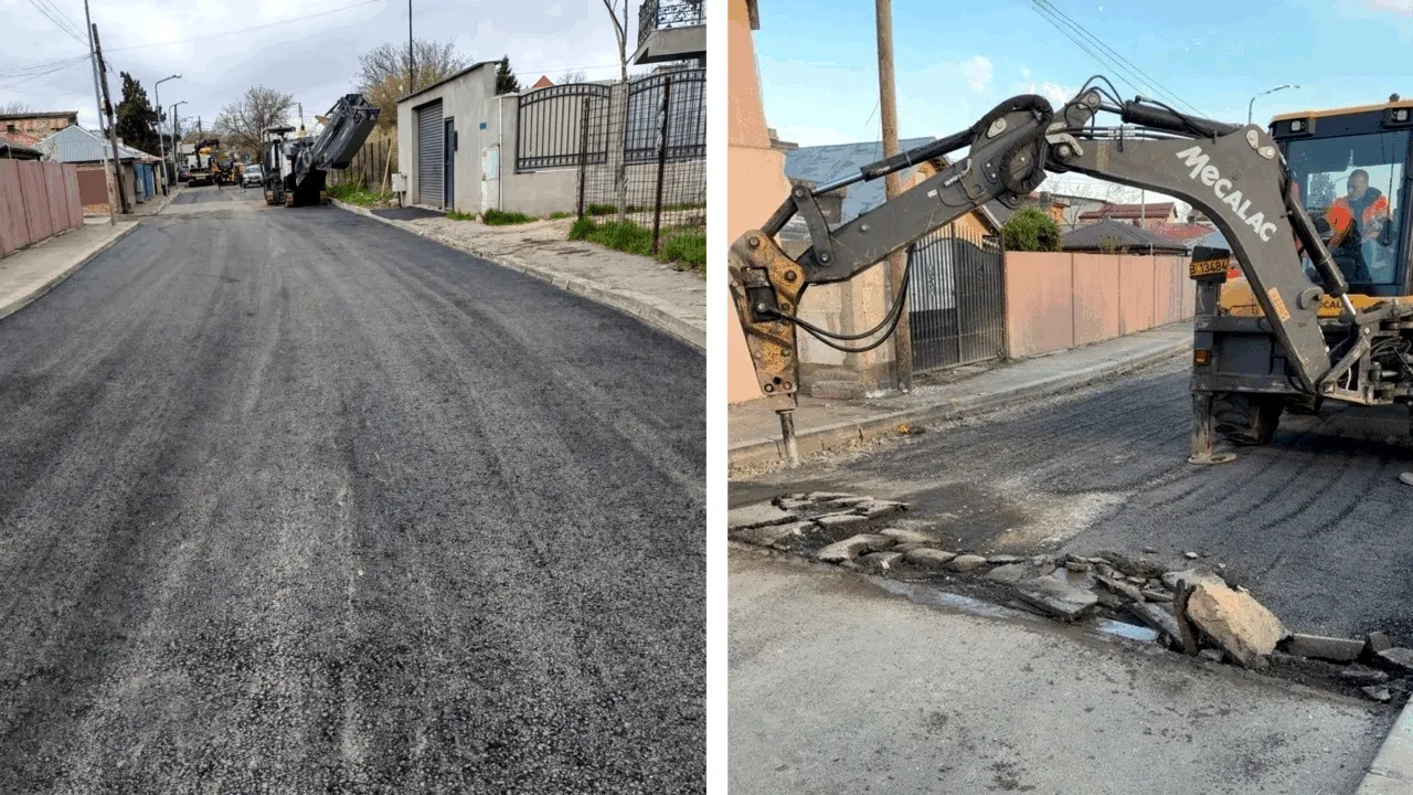 (P) Lucrări de amploare pe strada Neptun din Sectorul 5