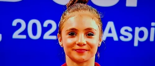 Sabrina Voinea, sportiva de doar 15 a debutat senzațional la prima ei competiție de senioare! A cucerit AURUL la bârnă și sol