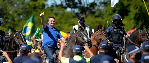 CRIZĂ INSTITUȚIONALĂ. Președintele brazilian Jair Bolsonaro s-a alăturat susținătorilor care au protestat împotriva Congresului și a Curții Supreme din Brazilia