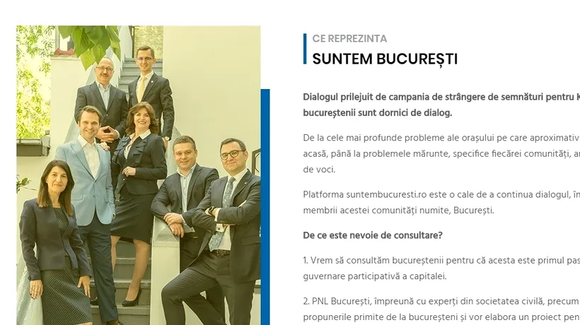 Platformă de consultare publică pentru bucureșteni, poriect inițiat de PNL București a lansat o 