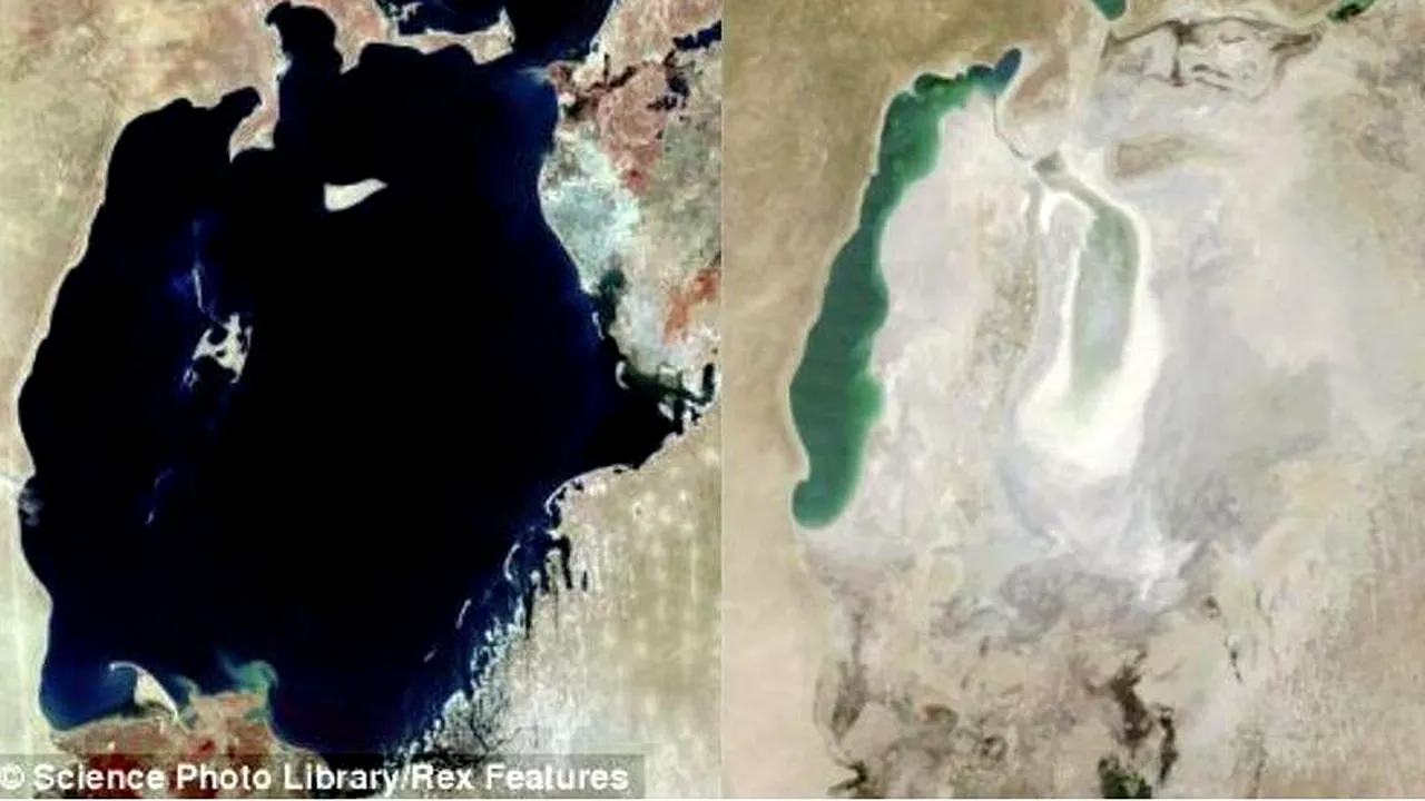 GALERIA FOTO. Ce efect are omul asupra naturii. Marea care a fost 