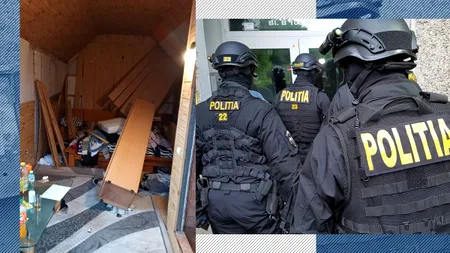 Anchetatorii au devastat casele hoților care au furat pistolul fostului ofițer SRI din Voluntari. Le-au dărâmat pereții și le-au scos dușumelele