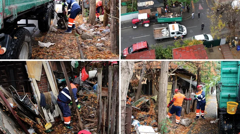 IMAGINI SINISTRE: Peste 20 de tone de gunoi, scoase dintr-o casă din Sectorul 2 / Primar: „Costurile aferente igienizării, imputate proprietarilor”