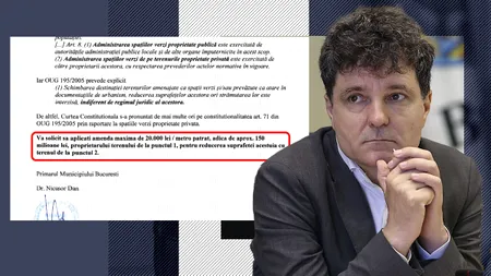 Cum a solicitat Nicușor Dan, negru pe alb, ca Poliția Locală să aplice controversata amendă de 35 de milioane de euro în cazul IOR