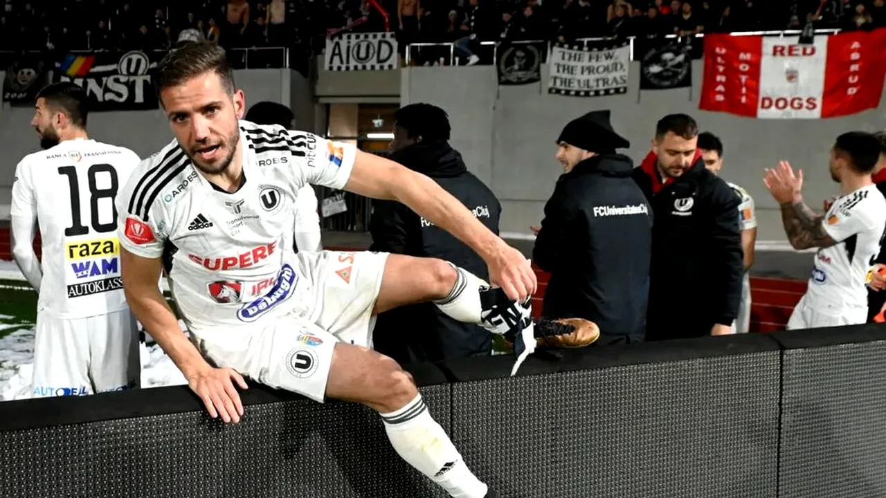 Alex Chipciu, mesaj tare după ce U Cluj a pierdut cu Dinamo. „Dacă te simți rege și stai ca sultanul cu narghileaua”