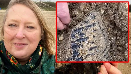 DESCOPERIRE unică în istoria omenirii. Ce a găsit această turistă, în nisip, în timp ce se plimba pe plajă